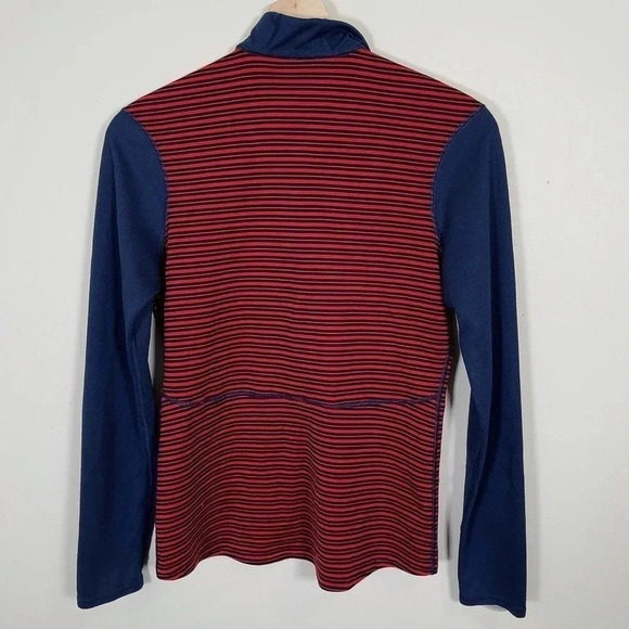 Patagonia Capilene 3 Mid-weight Pullover In Red Blue Stripe - Picture 12 of 12